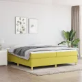 cadre de lit Vert 200x200 cm Tissu
