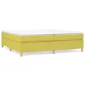 cadre de lit Vert 200x200 cm Tissu