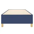 cadre de lit Bleu 90x190 cm Tissu