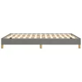 Cadre de lit Gris foncé 140x190 cm Tissu