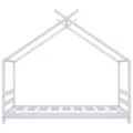 Cadre de lit d'enfant Blanc Bois de pin massif 80x160 cm