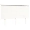 Cadre de lit avec tête de lit blanc 140x190 cm bois massif