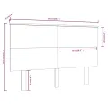 Tête de lit Blanc 144x6x82,5 cm Bois massif de pin