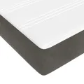 cadre de lit et matelas Gris foncé 120x200cm Velours