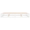 Cadre de lit Blanc 140x190 cm Bois massif