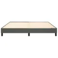cadre de lit Gris foncé 160x200 cm Velours