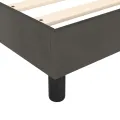 cadre de lit Gris foncé 160x200 cm Velours