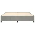 Cadre de lit Gris clair 160x200 cm Velours