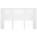 Armoire de tête de lit Blanc 180x18,5x104,5 cm