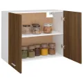 Armoire suspendue Chêne marron 80x31x60 cm Bois d'ingénierie