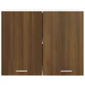 Armoire suspendue Chêne marron 80x31x60 cm Bois d'ingénierie