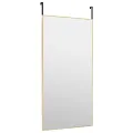 Miroir de porte Doré 50x100 cm Verre et aluminium
