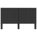 Tête de lit touffetée Gris foncé Tissu 180x200 cm