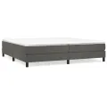 cadre de lit Gris foncé 200x200 cm Velours