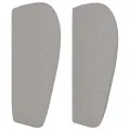 Tête de lit avec oreilles Gris clair 93x23x78/88 cm Tissu