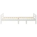 Cadre de lit Blanc 80x200 cm Bois de pin massif