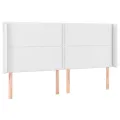 cadre de lit matelas LED Blanc 200x200 cm Similicuir