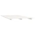 Cadre de lit blanc 140x190 cm bois de pin massif