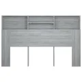 Armoire de tête de lit Sonoma gris 160x19x103,5 cm