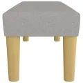Banc Gris clair 100x30x30 cm Tissu