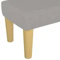 Banc Gris clair 100x30x30 cm Tissu