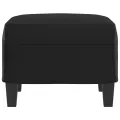 Repose-pied Noir 60x50x41 cm Similicuir
