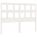 Tête de lit Blanc 145,5x4x100 cm Bois massif de pin
