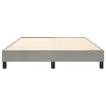 cadre de lit Gris clair 140x190 cm Velours