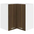 Armoire d'angle suspendue Chêne marron 57x57x60 cm