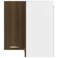 Armoire d'angle suspendue Chêne marron 57x57x60 cm