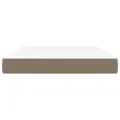 Matelas de lit à ressorts ensachés Taupe 140x200x20 cm Tissu
