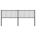 Tête de lit métal noir 200 cm