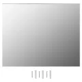 Miroir mural sans cadre avec lampes LED Rectangulaire Verre