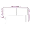 Têtes de lit 2 pcs Crème 72x5x78/88 cm Tissu