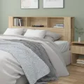 Armoire de tête de lit Chêne sonoma 200x18,5x104,5 cm