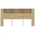 Armoire de tête de lit Chêne sonoma 200x18,5x104,5 cm