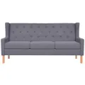 Ensemble de canapés 2 pcs tissu gris