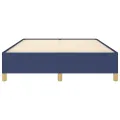 Cadre de lit Bleu 140 x 200 cm Tissu