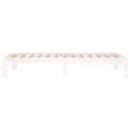 Cadre de lit Blanc Bois massif 90x190 cm Simple