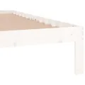 Cadre de lit Blanc Bois massif 90x190 cm Simple