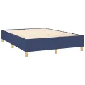 cadre de lit Bleu 140x200 cm Tissu