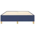 cadre de lit Bleu 140x200 cm Tissu