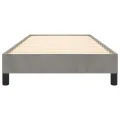 Cadre de lit Gris clair 80x200 cm Velours
