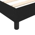 cadre de lit et matelas Noir 80x200 cm Tissu
