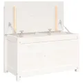 Banc Blanc 80x41x77 cm Bois de pin massif