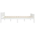 Cadre de lit Bois de pin massif Blanc 120x200 cm