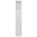 Armoire de tête de lit blanc brillant 120x18,5x102,5 cm