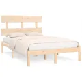 Cadre de lit Bois massif 140x190 cm