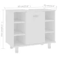 Armoire de salle de bain Blanc 60x32x53,5 cm Aggloméré