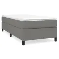 cadre de lit Gris foncé 80x200 cm Tissu